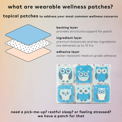 The Good Patch Nite Owl Patch for Kids — Natural Sleep Support (24 Patches)