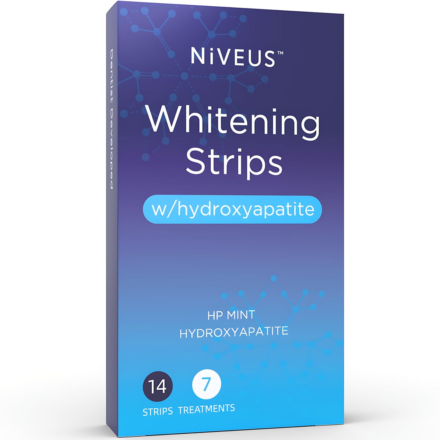 Niveus Teeth Whitening Strips – Sensitive Whitening Strips, 9% Hydrogen Peroxide with Hydroxyapatite to Reduce Sensitivity and Protect Enamel – 14 Strips Mint (1 Count (Pack of 7))
