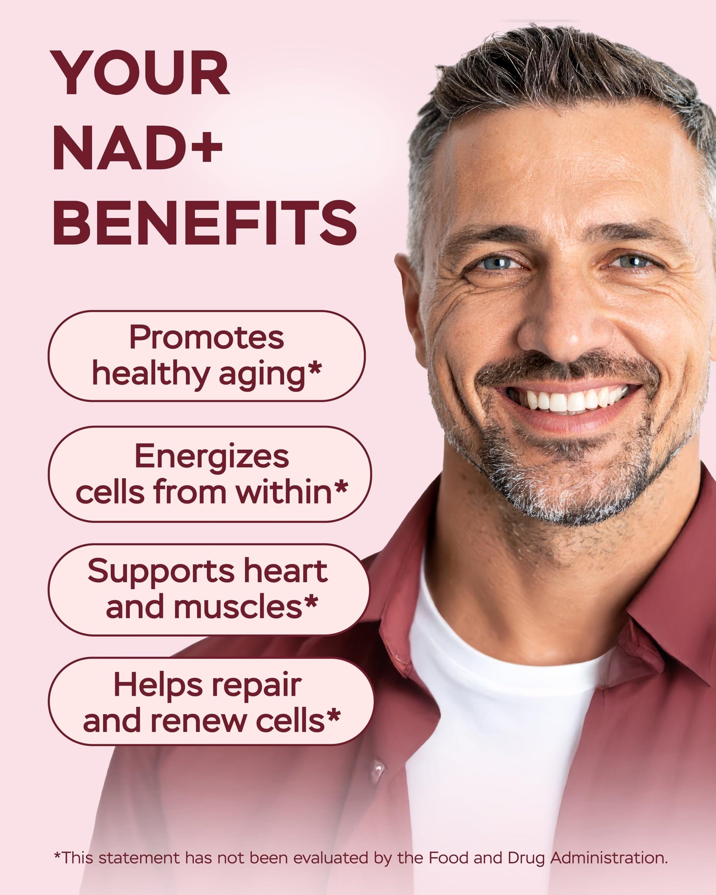 NMNH NAD Supplement 1400mg – NR, Collagen & Cellular Energy (180 capsules)