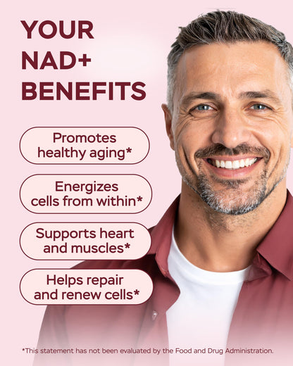 NMNH NAD Supplement 1400mg – NR, Collagen & Cellular Energy (180 capsules)