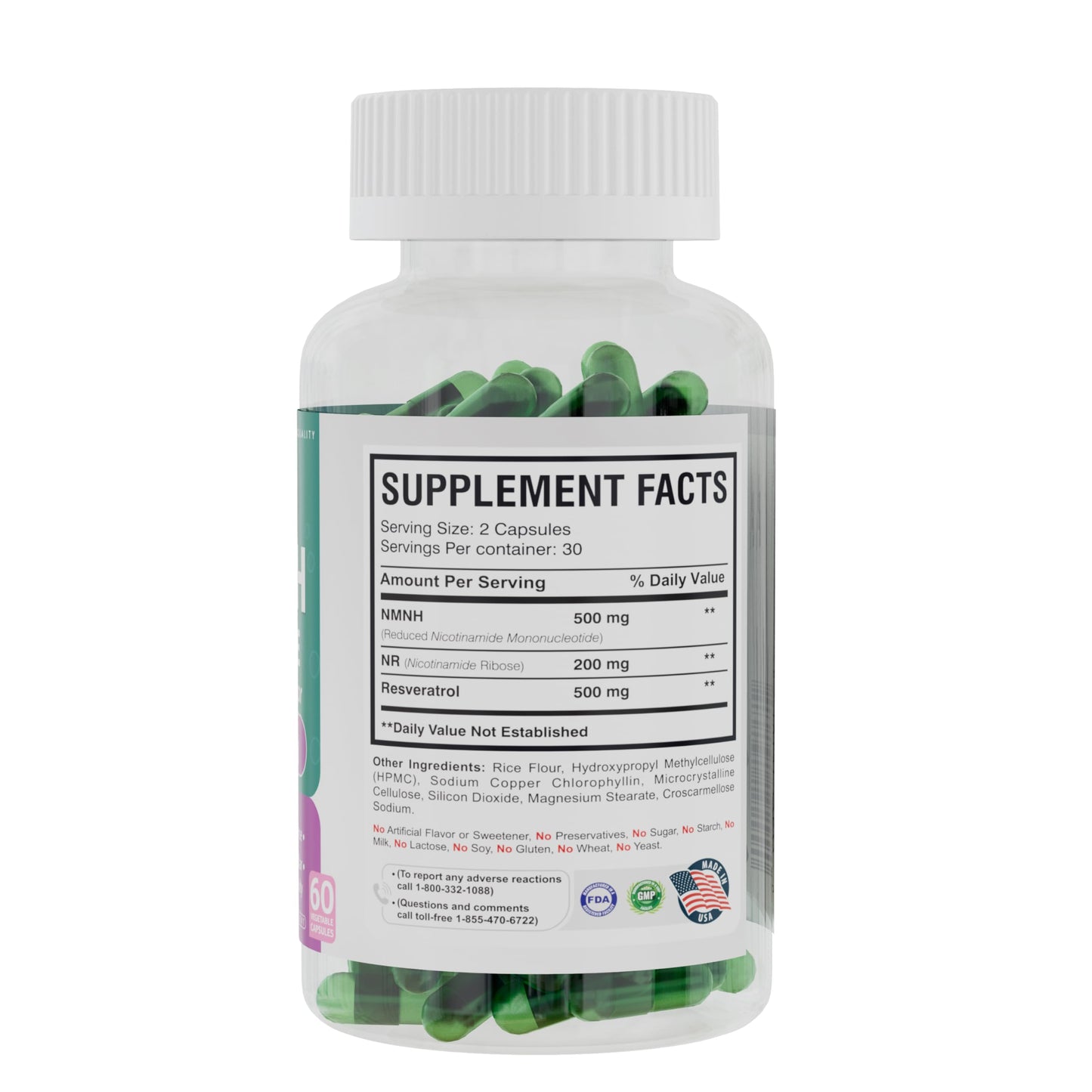 NMNH Revive by America Medic & Science – Dual NAD+ Precursor for Longevity, Energy & Skin Health | 60 Capsules
