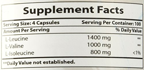 Best Naturals BCAA 3200mg | 400 Capsules | Pharmaceutical Grade | Instantized