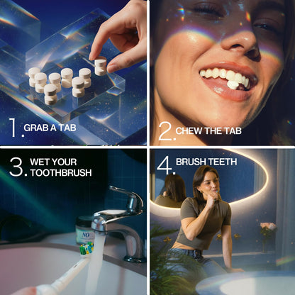 NOBS Toothpaste Tablets - Fluoride-Free, Plastic-Free, Nano Hydroxyapatite