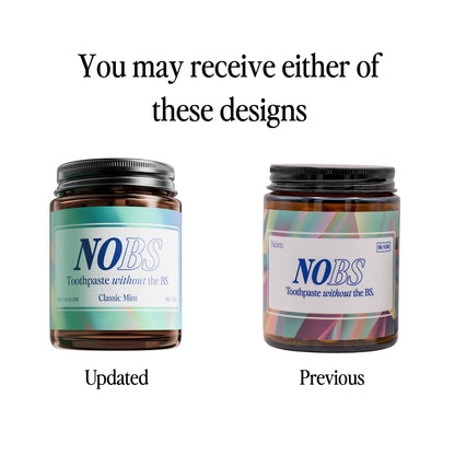 NOBS Toothpaste Tablets - Fluoride-Free, Plastic-Free, Nano Hydroxyapatite