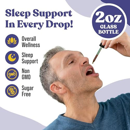 NoctuRest Natural Sleep-Aid with Valerian & Melatonin – Alcohol-Free Liquid for 2X Absorption