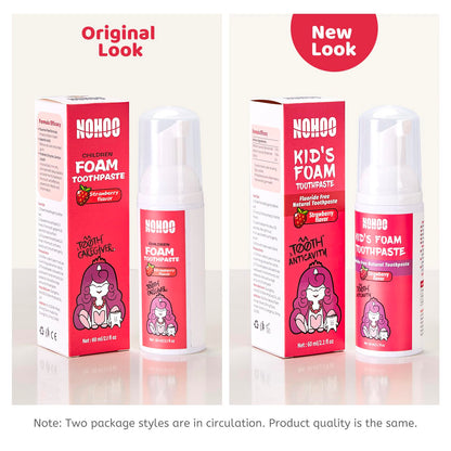 NOHOO Fluoride-Free Foam Toothpaste for Kids - Fruit Flavour