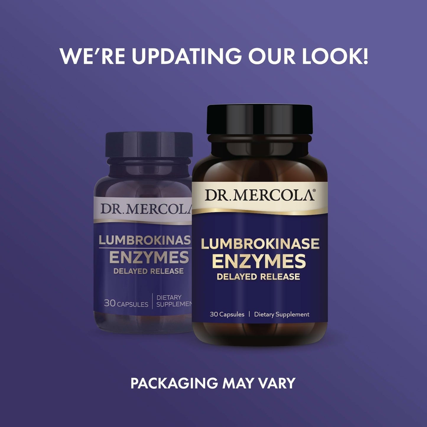 Dr. Mercola Lumbrokinase Enzymes — Delayed Release, Non-GMO, Gluten-Free & Soy-Free | 30 Capsules
