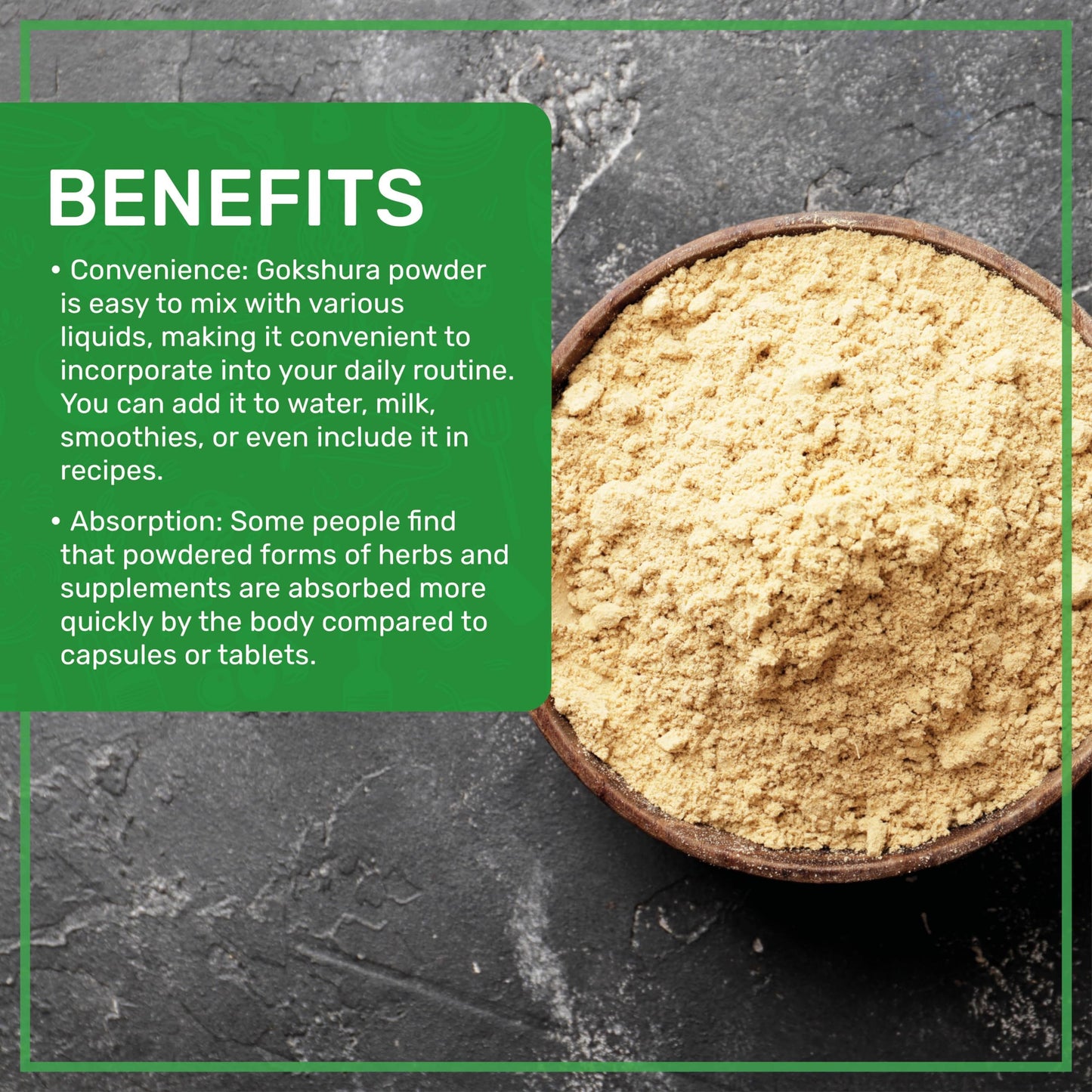 Jiva Organics Gokshura Powder 7oz - Non-GMO, Pure Full Spectrum Tribulus, Indian Origin
