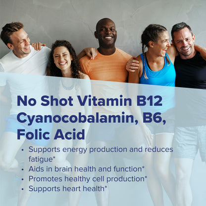 Superior Source No Shot B-12 1000 mcg, B-6 & Folic Acid 400 mcg – Sublingual Tablets