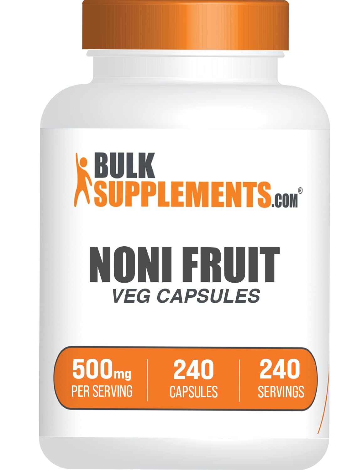 BulkSupplements Noni Extract Capsules 500mg – Gluten Free, 240 Veg Capsules