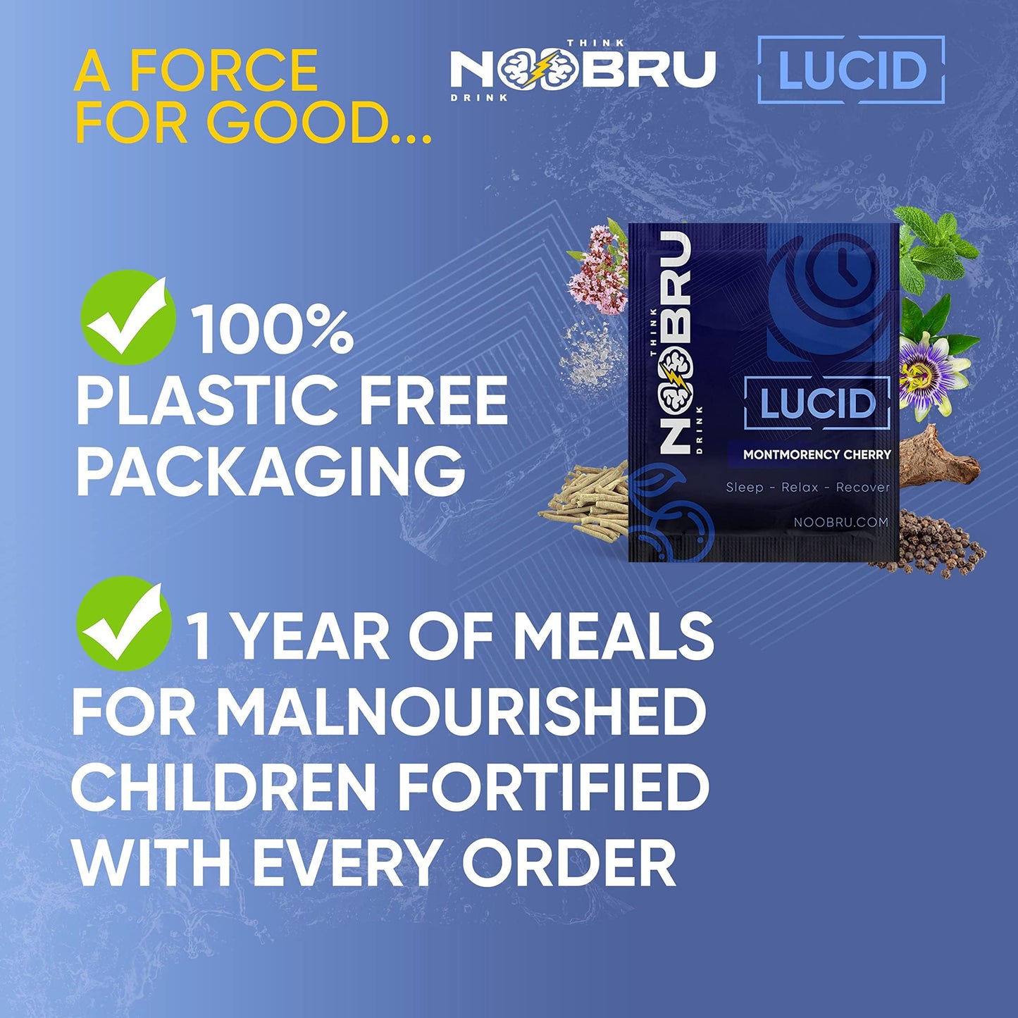Noobru Lucid Nootropic Sleep Powder Drink – Deep Sleep & Lucid Dreams