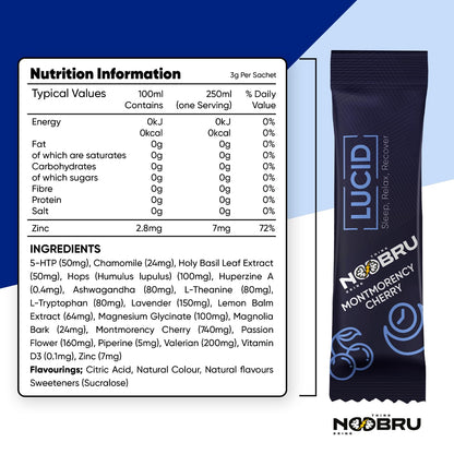 Noobru Lucid Nootropic Sleep Powder Drink – Deep Sleep & Lucid Dreams
