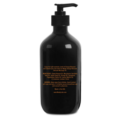 Nooky Orange Blossom Massage Oil with Jojoba & Essential Oils – 16 oz