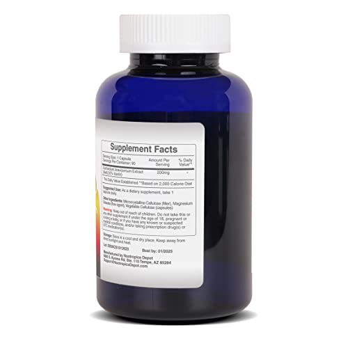 Nootropics Depot Horny Goat Weed Capsules 200mg | 90 Count | Icariin 50% | Epimedium brevicornum