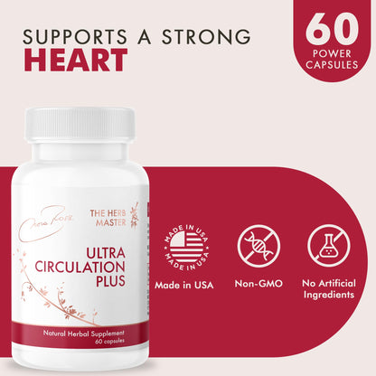 Nora Ross Ultra Circulation Supplements – Nitric Oxide Booster | 60 Capsules