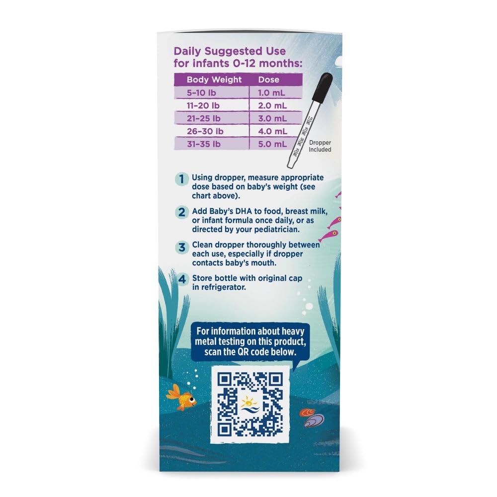 Nordic Naturals Baby’s DHA Unflavored 2oz – 1050 mg Omega-3 + 300 IU D3
