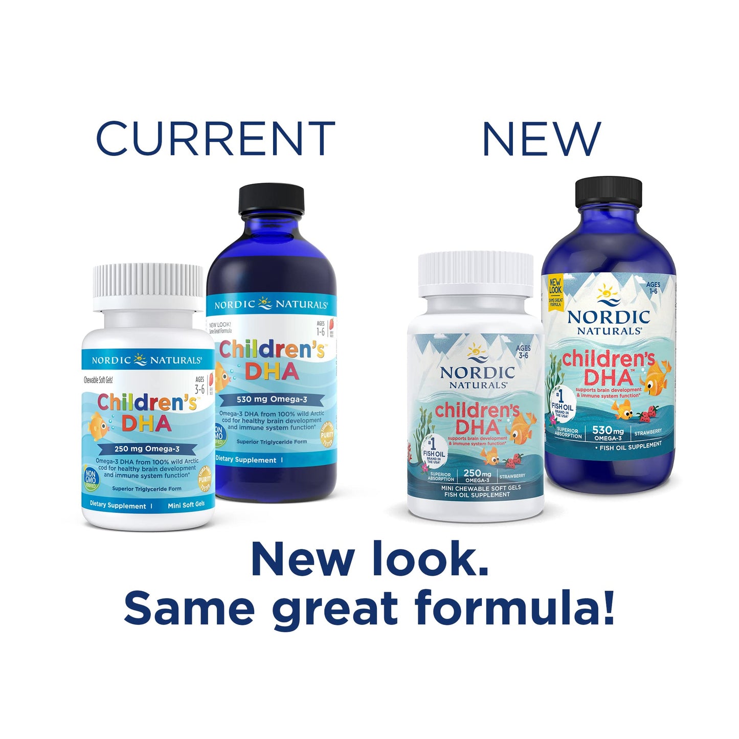 Nordic Naturals Children's DHA Strawberry – 360 Mini Chews, 250 mg Omega-3 (EPA & DHA) | Non-GMO, 90 Servings