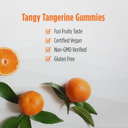 Nordic Naturals Kids Vitamin C Gummies - Tangy Tangerine, 60 Gummies | Vegan Vitamin C for Kids