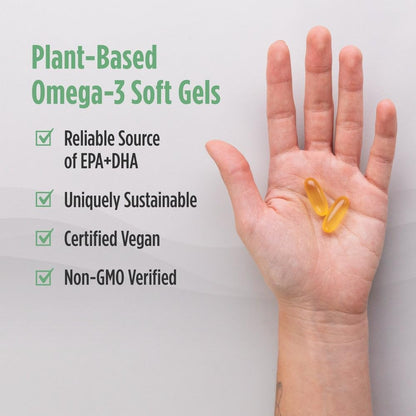 Nordic Naturals Plant-Based Ultimate Omega - Algae EPA & DHA, Lemon, 60 Veggie Soft Gels