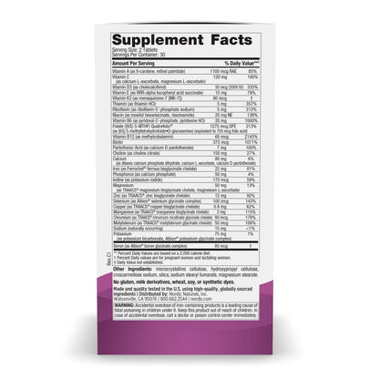 Nordic Naturals Prenatal Multivitamin for Women – 60 Vegetarian Tablets, 22 Essential Nutrients