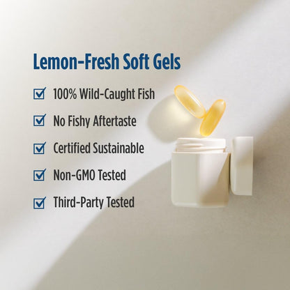 Nordic Naturals ProEPA Lemon 180 Soft Gels | 1210 mg Omega-3 High-Intensity EPA Formula