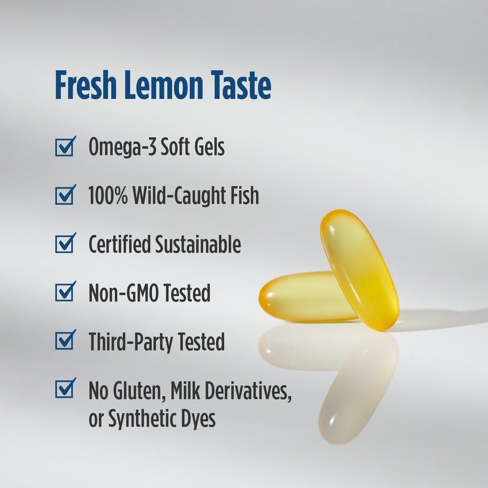 Nordic Naturals ProOmega-D Lemon - 120 Soft Gels | Omega-3 + Vitamin D3
