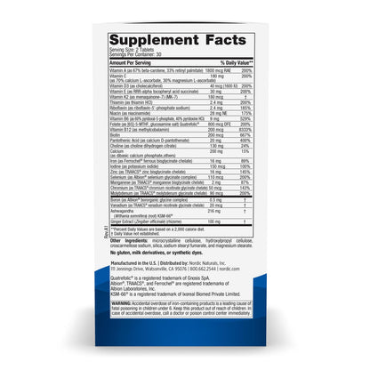 Nordic Naturals Women’s Multivitamin Extra Strength – Skin, Hair, Energy & Bone Support | 60 Tablets