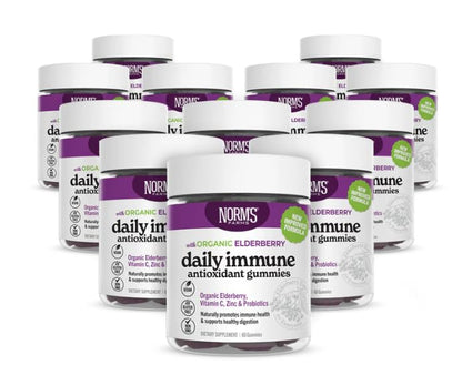 Norm's Farms Organic Elderberry Gummies - Daily Immune Support for Adults & Kids