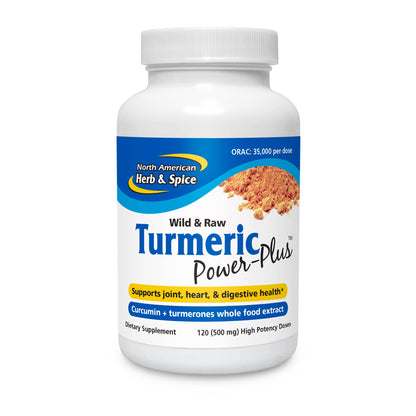 Turmeric Power-Plus Gels 120 Count | North American Herb & Spice