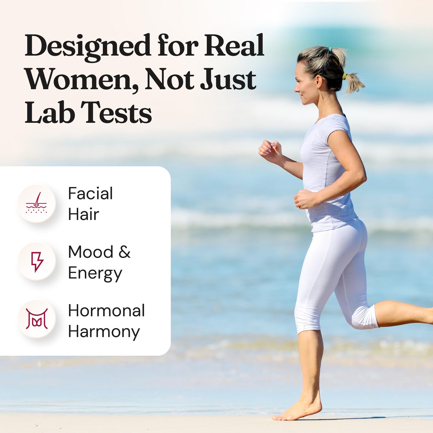 Nourished AndroEase Plus – Vegan Hormone Balance for Women | Zinc, Reishi, Green Tea