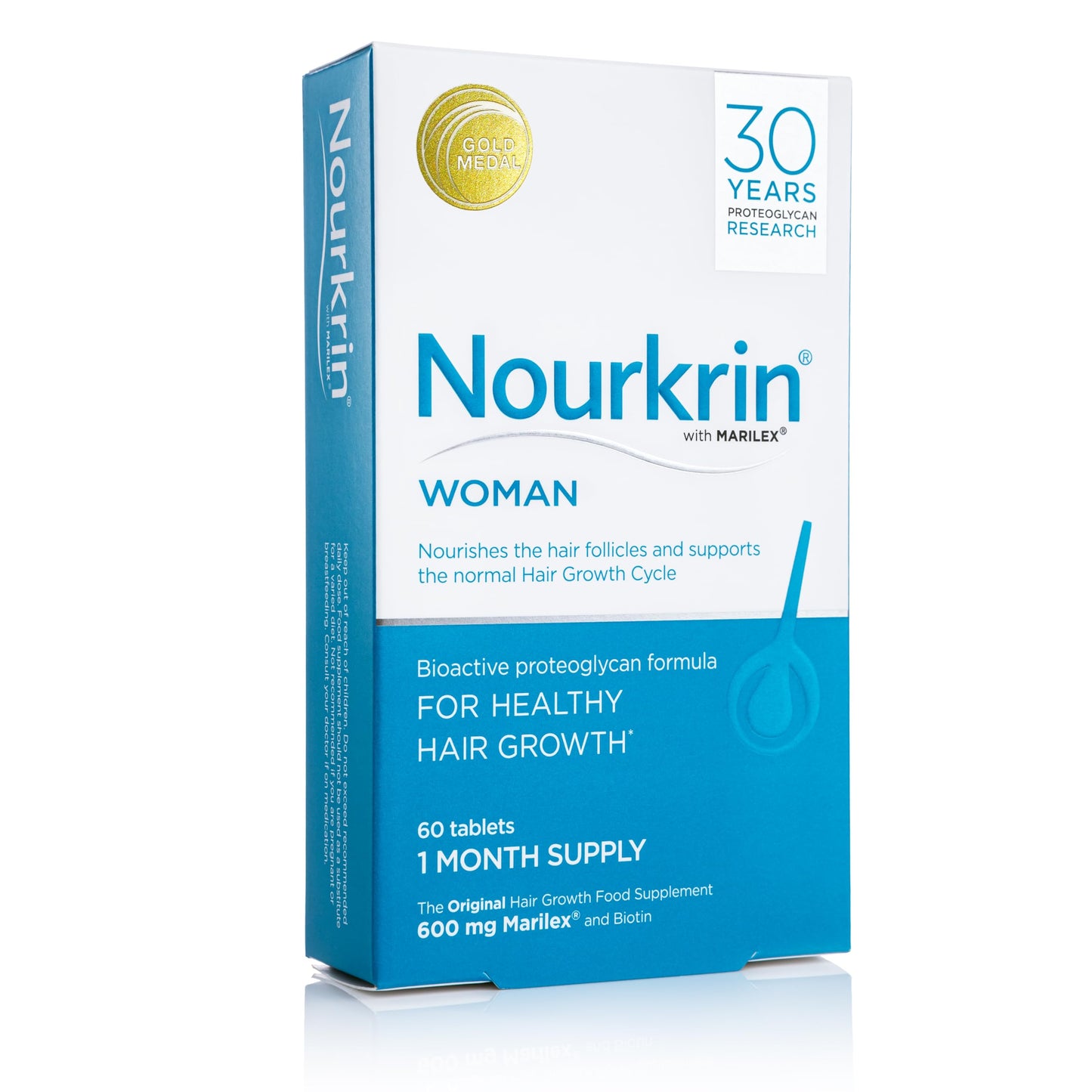 Nourkrin Woman – Healthy Hair Growth Support with Marilex, Biotin & Silica (60 Tablets)
