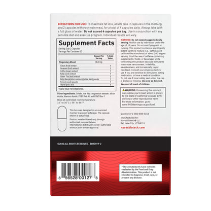 Novex Biotech ThermoDyne – Thermogenic Fat Burner for Men | 120 Count