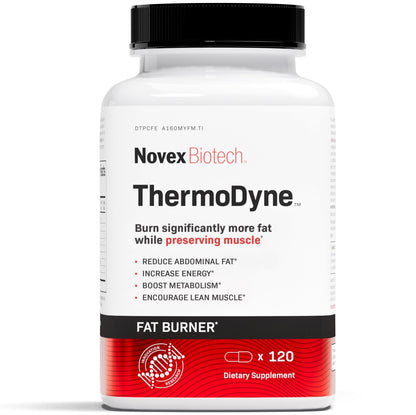 Novex Biotech ThermoDyne – Thermogenic Fat Burner for Men | 120 Count