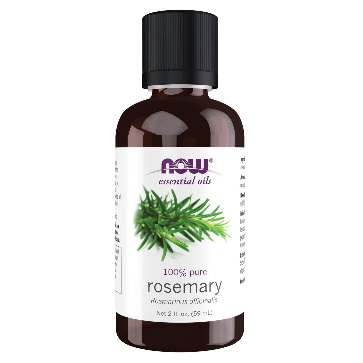 NOW Essential Oils Rosemary Oil – 2 oz, 100% Pure & Steam Distilled