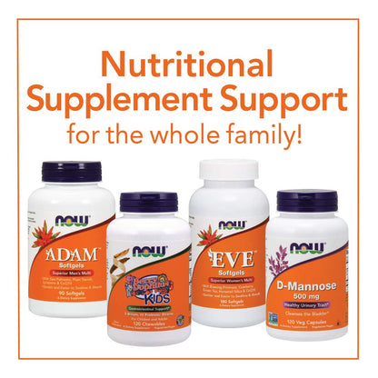 NOW Foods Adam Men's Multivitamin Softgels - 180 Count | Daily Multivitamin for Men