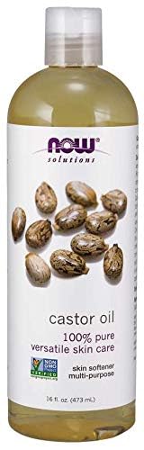 Now Foods Castor Oil 16 Fl Oz (2 Count) – Pure Castor Oil for Skin Care | NOW Solutions