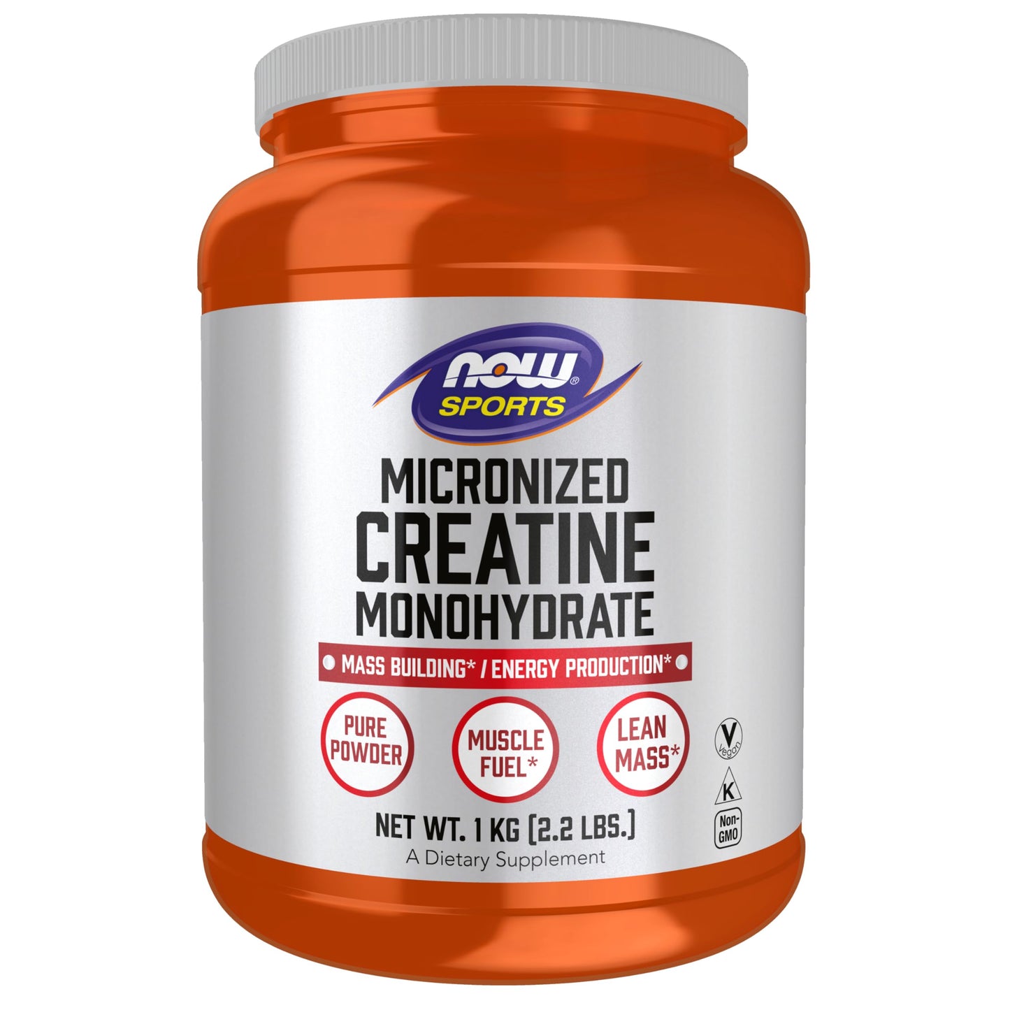 NOW Sports Micronized Creatine Powder – 500 g (1 kg) for Mass Building & Energy Production | NOW Foods
