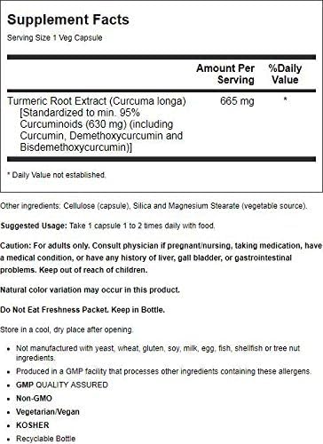 NOW Foods Curcumin Ext 95% 700mg - 60 Capsules | NOW Foods Curcumin Supplement