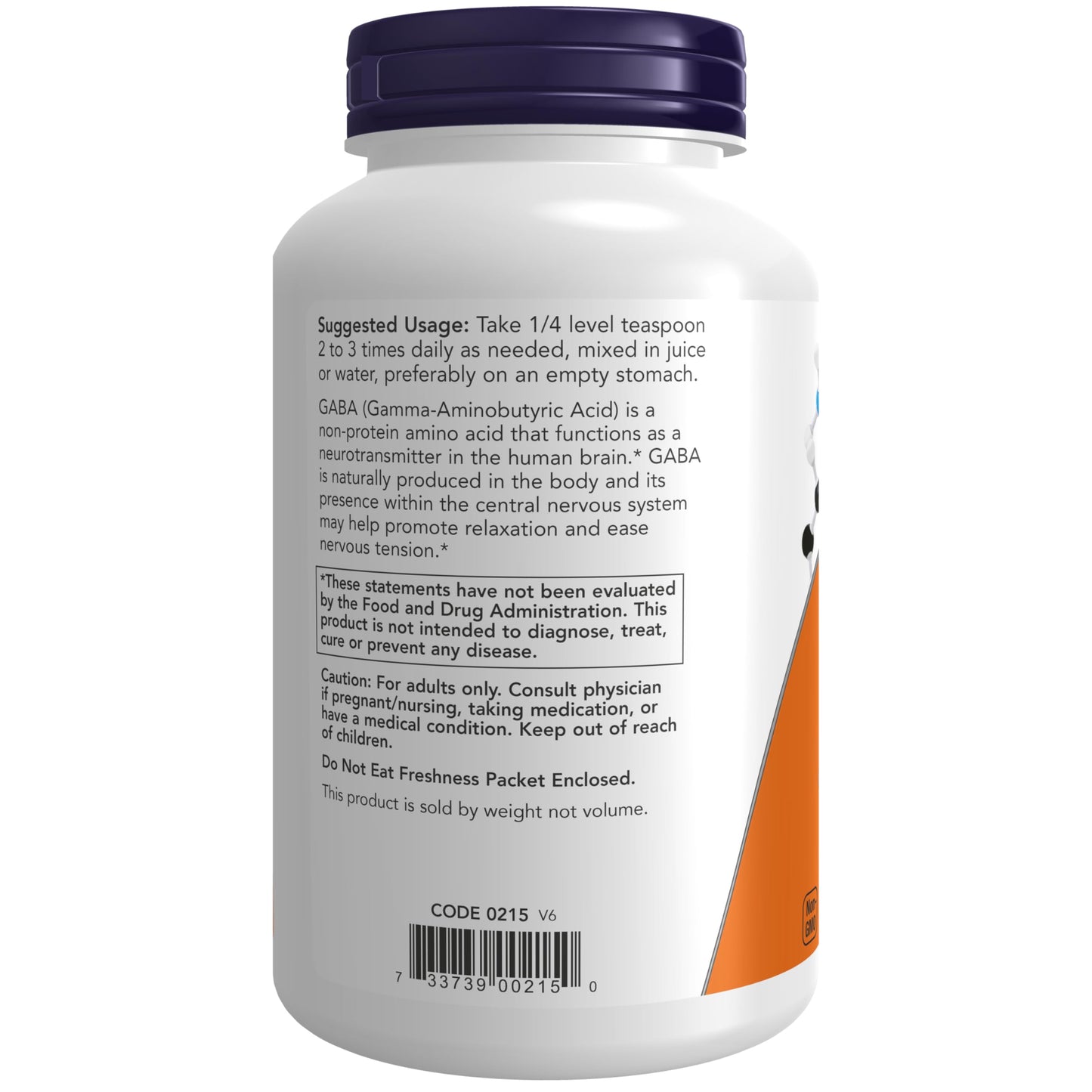 NOW Foods GABA Powder 6 oz – Gamma-Aminobutyric Acid, Neurotransmitter Support*