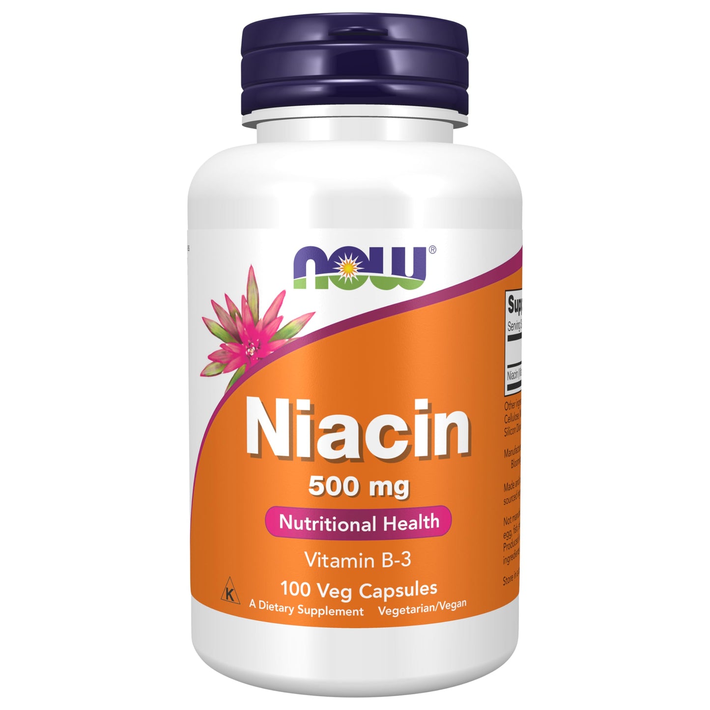 NOW Foods Niacin 500 mg (Vitamin B-3) – Essential B-Group Vitamin, 100 Capsules