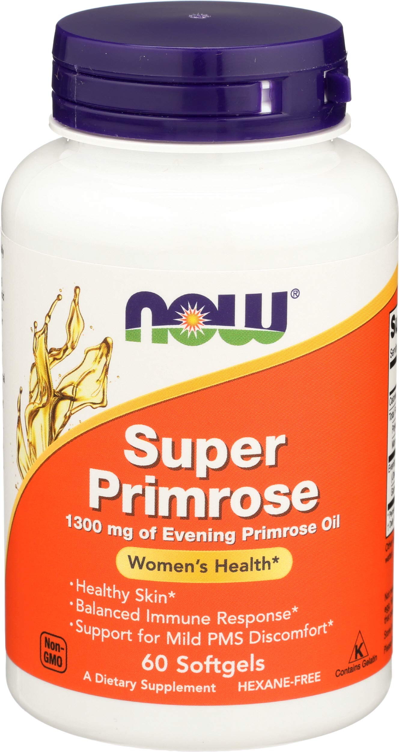 Now Foods Super Primrose 1300mg - 60 Gels | GLA Omega-6