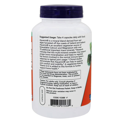 NOW Foods Red Mineral Algae Calcium - 180 Vegetarian Capsules