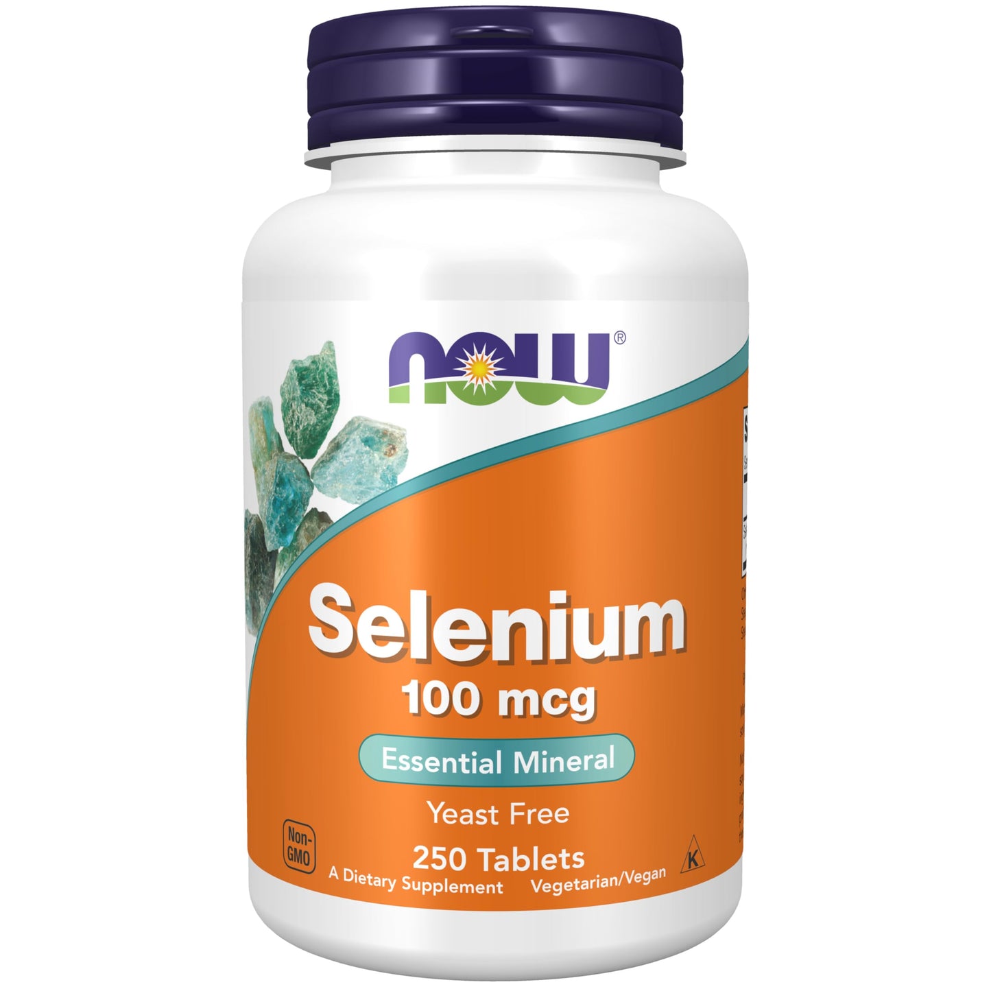 NOW Foods Selenium 100 mcg L-Selenomethionine 250 Tablets | Essential Mineral