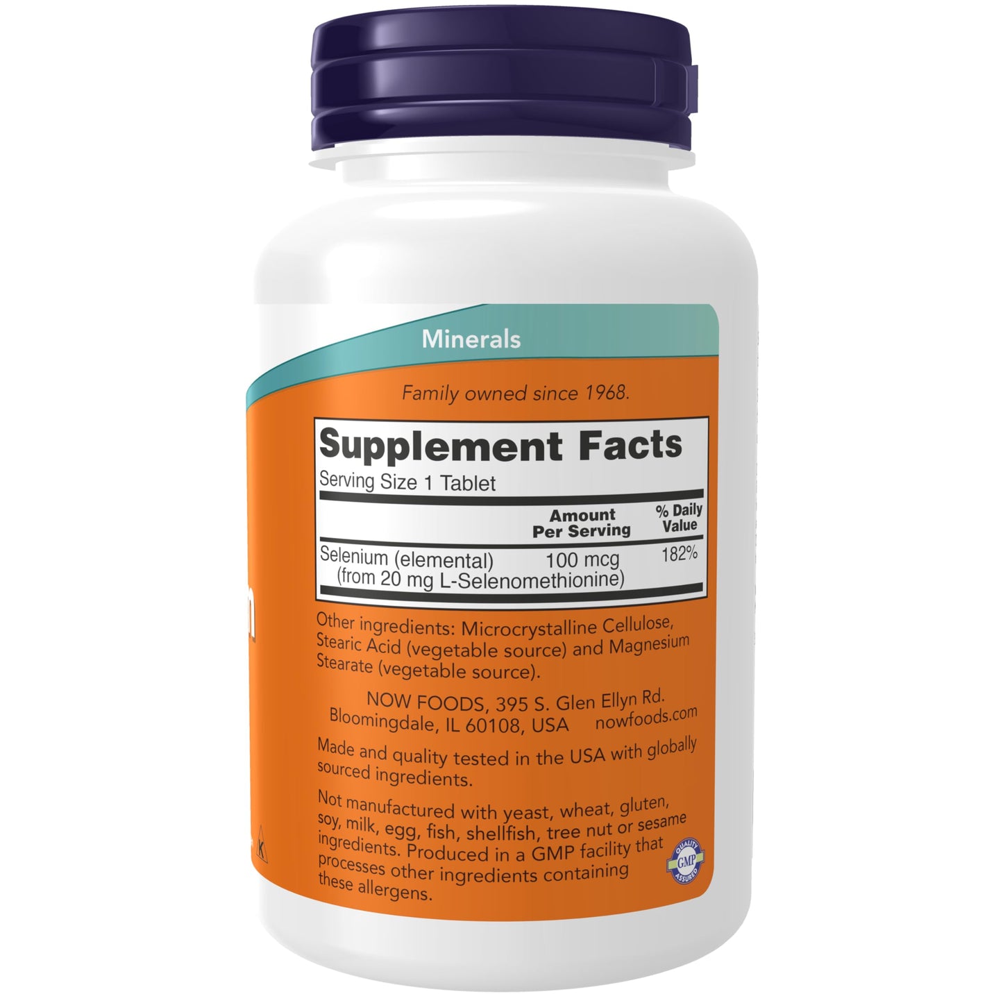 NOW Foods Selenium 100 mcg L-Selenomethionine 250 Tablets | Essential Mineral