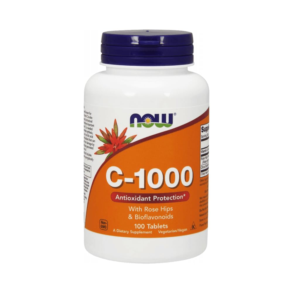NOW Foods Vitamin C-1000 Veg Capsules – 1000mg, 100 Veg Capsules Per Bottle