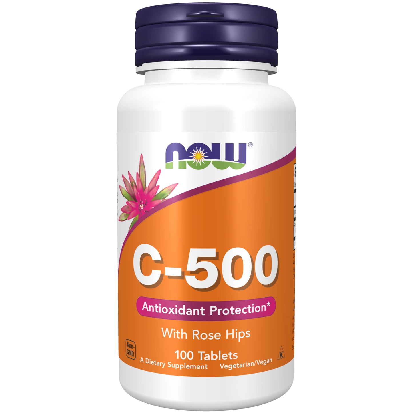 NOW Foods Vitamin C-500 with Rose Hips – 100 Tablets | Antioxidant Protection