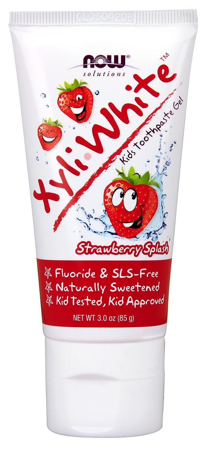 NOW Foods XyliWhite Kids Toothpaste Gel Strawberry Splash - 3 oz
