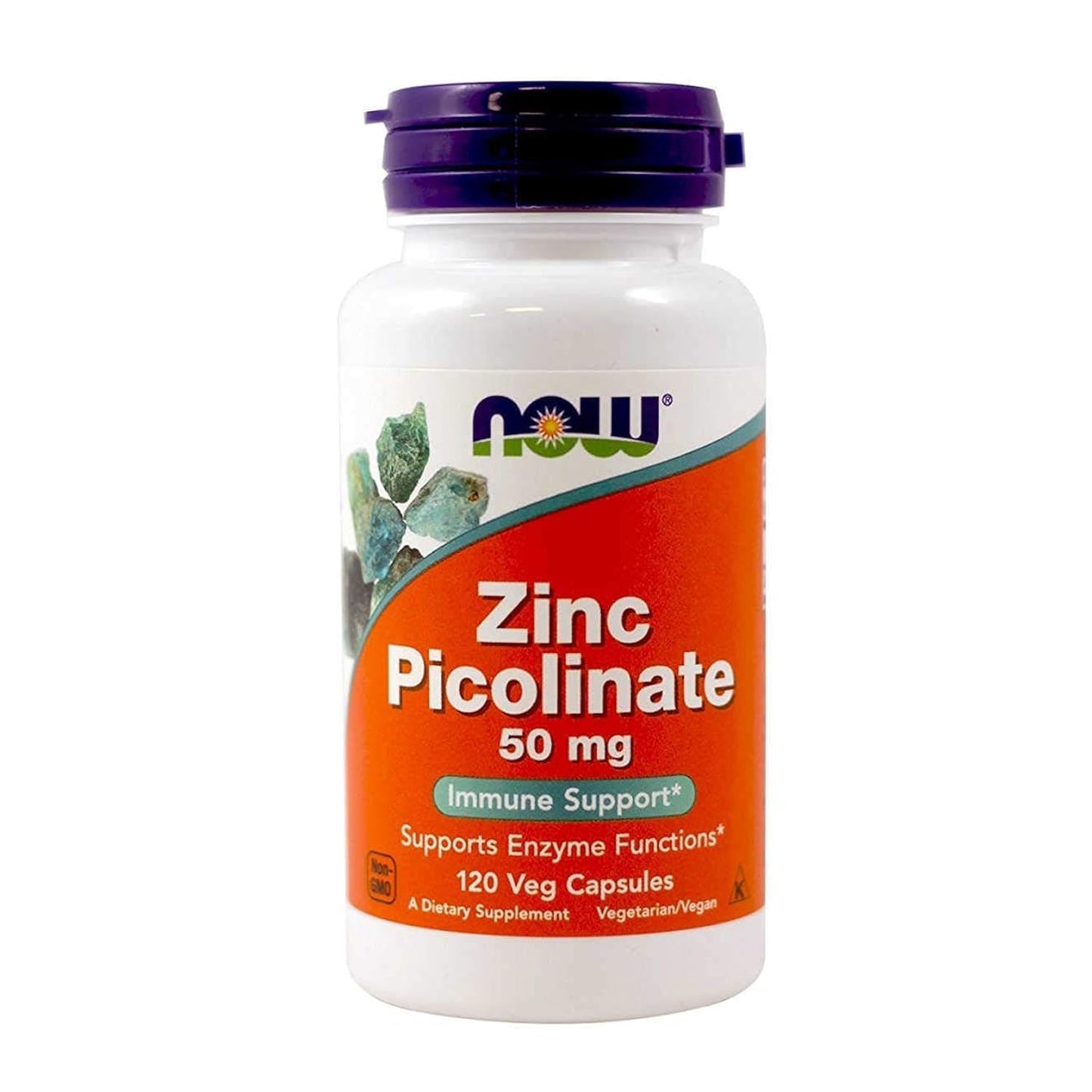 NOW Foods Zinc Picolinate 50 mg – 120 Capsules | Vegetarian