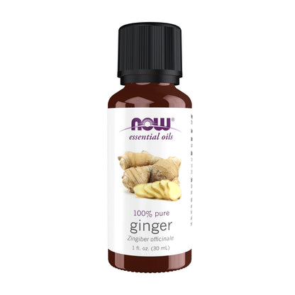 NOW Essential Oils Ginger Oil 1oz - Steam Distilled, 100% Pure