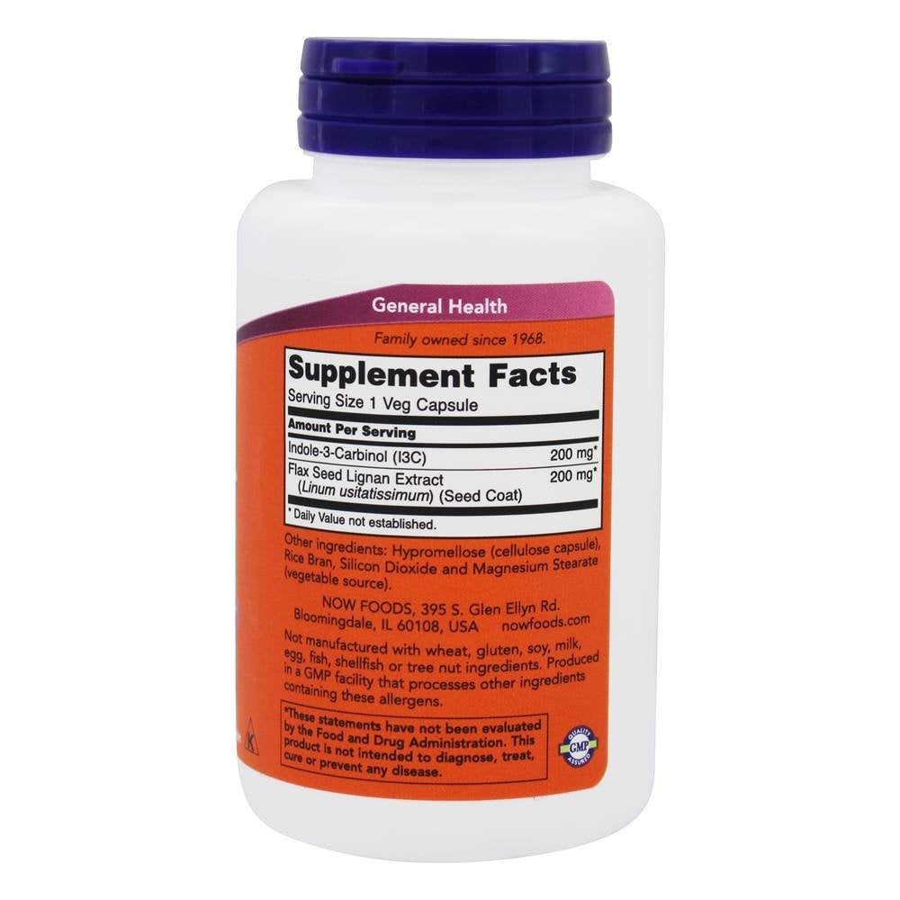 Now Indole-3-Carbinol (I3C) 200 mg - 60 Veg Capsules